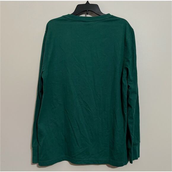 Macys Pajama Set Mens Large Green JOLLY Holiday Festive Lounge Comfy Cozy Sleep - Picture 7 of 9